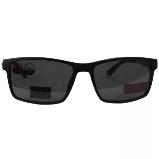 Czarne Męskie okulary korekcyjne  CL90287A z nakładką clip-on polaryzacja - 3