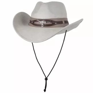 Beżowy Kapelusz Kowbojski R254A Zestaw Pilotki Western Unisex BOHO Męski - 5