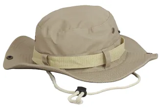 Kapelusz R243B Beżowy z Osłoną Karku  Wojskowy Styl Polar Fashion - 6