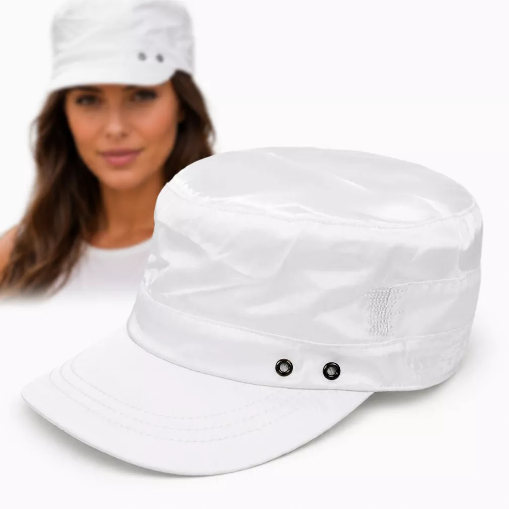 K48A White Patrol Cap Cotton