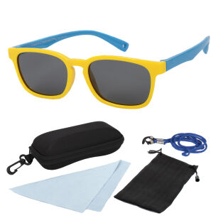 S8139 C10 Żółto Niebieskie Elastyczne okulary dziecięce z polaryzacją