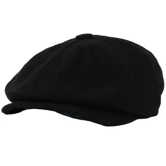Kaszkiet Męski Czarny Zimowy Elegancki Retro Peaky Blinders K283A Polar Fashion - 2