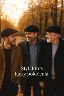Kaszkiet Męski Czarny Zimowy Elegancki Retro Peaky Blinders K283A Polar Fashion - 6