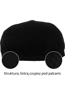 Kaszkiet Męski Czarny Zimowy Elegancki Retro Peaky Blinders K283A Polar Fashion - 3