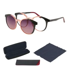 Solano CL90174G Corrective Frame With Clip-On Sun Cover