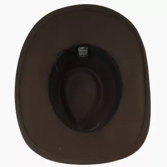 KAPELUSZ KOWBOJSKI CIEMNY BRĄZ WESTERN + OKULARY PILOTKI UNISEX R259G - 8
