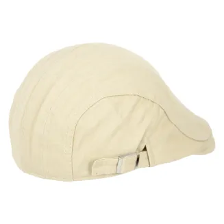 Beżowy męski kaszkiet bawełniany z regulacją K219A Polar Fashion - 3
