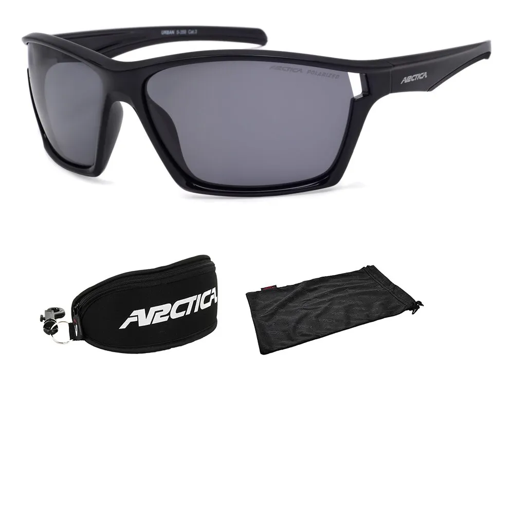 Arctica  sportowe czarne okulary przeciwsłoneczne polaryzacyjne S358