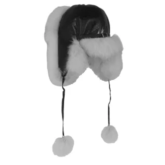 Luksusowa damska pilotka zimowa z naturalnej skóry i futra W526A Polar Fashion - 2