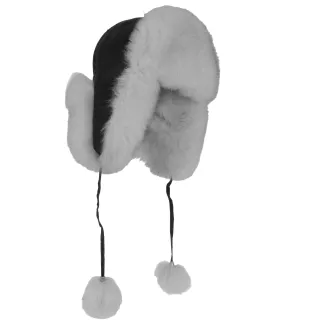 Luksusowa damska pilotka zimowa z naturalnej skóry i futra W526A Polar Fashion - 3