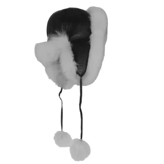 Luksusowa damska pilotka zimowa z naturalnej skóry i futra W526A Polar Fashion - 5