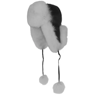 Luksusowa damska pilotka zimowa z naturalnej skóry i futra W526A Polar Fashion - 6