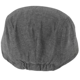 Kaszkiet Męski Bawełniany Szary Grafit Letnia Czapka Flat Cap Grafitowy K312D - 7