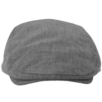 Kaszkiet Męski Bawełniany Szary Grafit Letnia Czapka Flat Cap Grafitowy K312D - 4