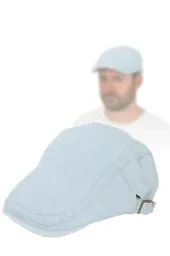 K150A Blue Flat Cap Cotton Cap
