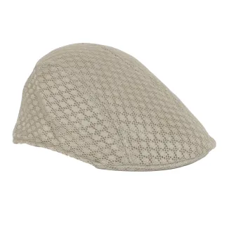 Polar Fashion K264C na gorące letnie dni przewiewny beżowy kaszkiet męski - 2