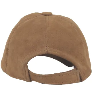 Męska Damska Skórzana Czapka Ocieplana Bejsbolówka Brązowa K205D Polar Fashion - 3