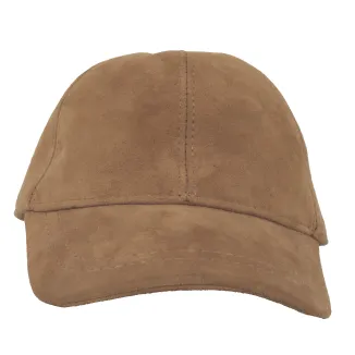Męska Damska Skórzana Czapka Ocieplana Bejsbolówka Brązowa K205D Polar Fashion - 4
