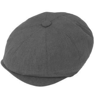 Kaszkiet męski Peaky Blinders grafitowy bawełniany Polar Fashion K305C - 3