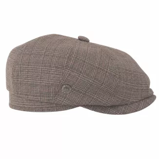 Kaszkiet Męski Gazeciarz Peaky Blinders Shelby Czapka Brązowy Kratka K315Z - 5