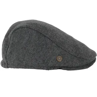 Kaszkiet męski zimowy ciemny popiel K286A  elegancki, ciepły, ocieplany Polar Fashion - 2
