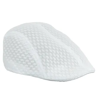 Polar Fashion K264A na gorące letnie dni przewiewny biały kaszkiet męski - 3