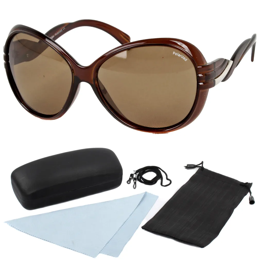 Polar Fashion 1036 Brown Polarized Sunglasses