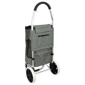 Shopping Bag On Wheels ALU01A Aluminum Shopping Trolley With Large Wheels - 2