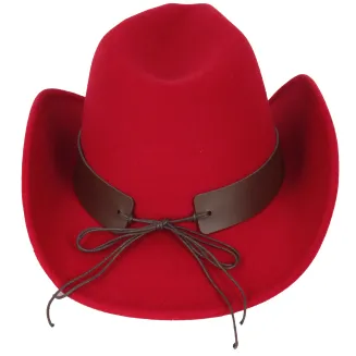Kapelusz Kowbojski Polar Fashion R238G – Czerwony Styl z Charakterem - 5
