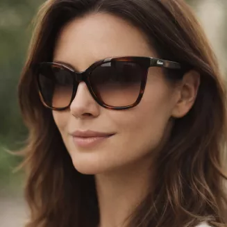 Okulary przeciwsłoneczne damskie Solano SS21114B brązowe polaryzacyjne - 6