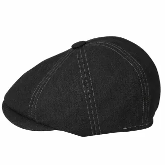 Peaky Blinders Kaszkiet męski czarny jeansowy gazeciarz Polar Fashion K302C - 4