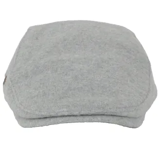 Kaszkiet Męski Ocieplany Jasnoszary Elegancki Zimowy K286 Polar Fashion - 4