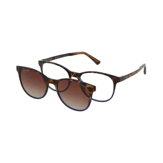 Damskie Okulary Solano z Nakładką Polaryzacyjną – Panterka CL90254E Clip-On - 2
