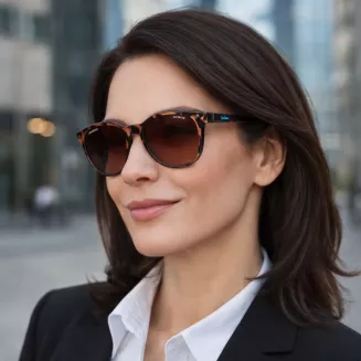 Damskie Okulary Solano z Nakładką Polaryzacyjną – Panterka CL90254E Clip-On - 9