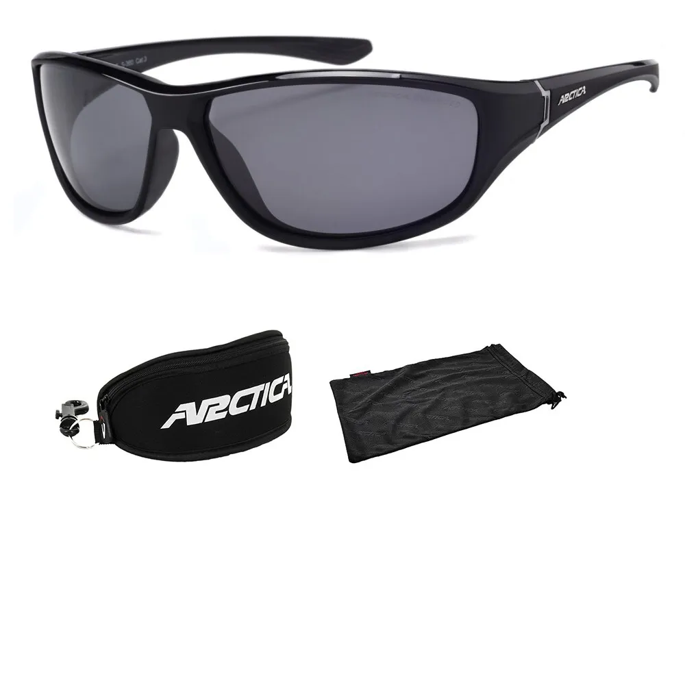 Arctica  sportowe czarne okulary przeciwsłoneczne polaryzacyjne S360