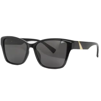 Okulary przeciwsłoneczne damskie czarne z szarymi szkłami, UV-400 – PolarFashion 9172C3 - 5