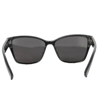 Okulary przeciwsłoneczne damskie czarne z szarymi szkłami, UV-400 – PolarFashion 9172C3 - 6