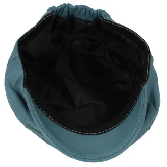 Skórzany kaszkiet Polar Fashion K233F – turkusowy, unisex, ocieplany, 57–60 cm - 6