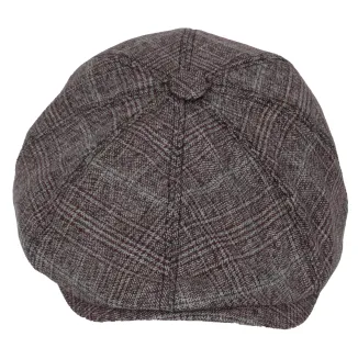 Bordowo Szary Kaszkiet Peaky Blinders Shelby Męski K270B od PolarFashion - 3