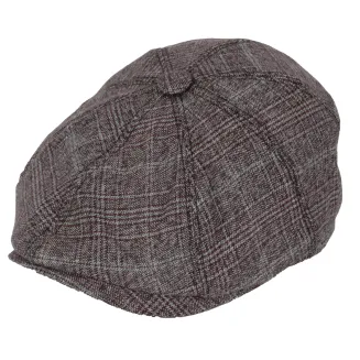 Bordowo Szary Kaszkiet Peaky Blinders Shelby Męski K270B od PolarFashion - 2
