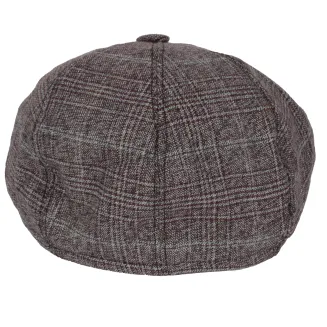 Bordowo Szary Kaszkiet Peaky Blinders Shelby Męski K270B od PolarFashion - 5
