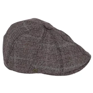 Bordowo Szary Kaszkiet Peaky Blinders Shelby Męski K270B od PolarFashion - 6