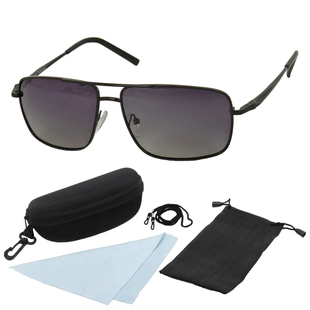 Haker 3618 Czarne Okulary przeciwsłoneczne polaryzacyjne