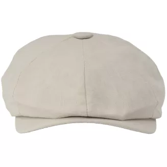 Kaszkiet męski gazeciarz ecru jasny beż Peaky Blinders 8 paneli K304B 57-61 - 3