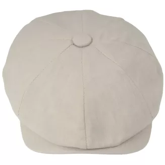 Kaszkiet męski gazeciarz ecru jasny beż Peaky Blinders 8 paneli K304B 57-61 - 4