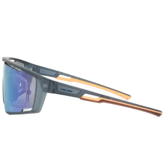 Męskie Okulary sportowe UV400 z korekcją Solano SP60031E niebieskie matowe - 4