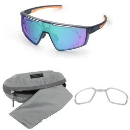 Okulary sportowe UV400 z korekcją Solano SP60031E – niebieskie, matowe