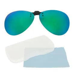 Prescription Glasses Overlay NP16C Green Polarized Sun Overlay