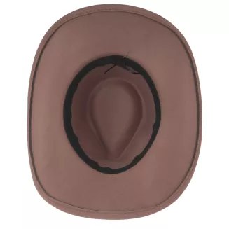KAPELUSZ KOWBOJSKI KARMELOWY WESTERN + OKULARY PILOTKI ZESTAW UNISEX R259F - 8