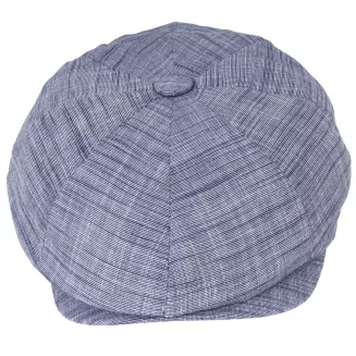 Kaszkiet męski Peaky Blinders niebieski bawełniany Polar Fashion K305B - 3